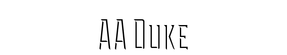 AA Duke Shadow Font Download Free